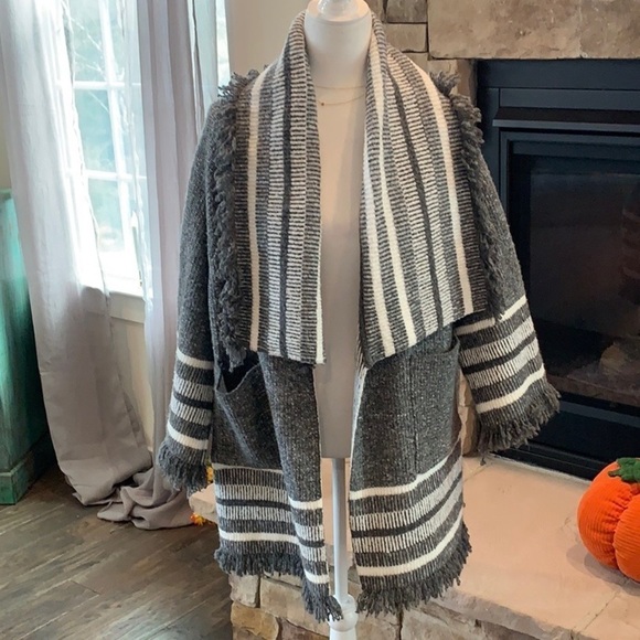ANTHROPOLOGIE Saturday Sunday Oversized Chunky Knit Kimono Cardigan OS NEW - Picture 3 of 9